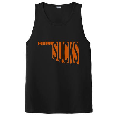 Oklahoma Still Sucks Austin Tx Fan Burnt Orange Rivalry PosiCharge Competitor Tank