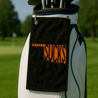 Oklahoma Still Sucks Austin Tx Fan Burnt Orange Rivalry Golf Towel