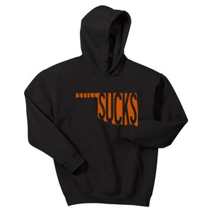 Oklahoma Still Sucks Austin Tx Fan Burnt Orange Rivalry Kids Hoodie