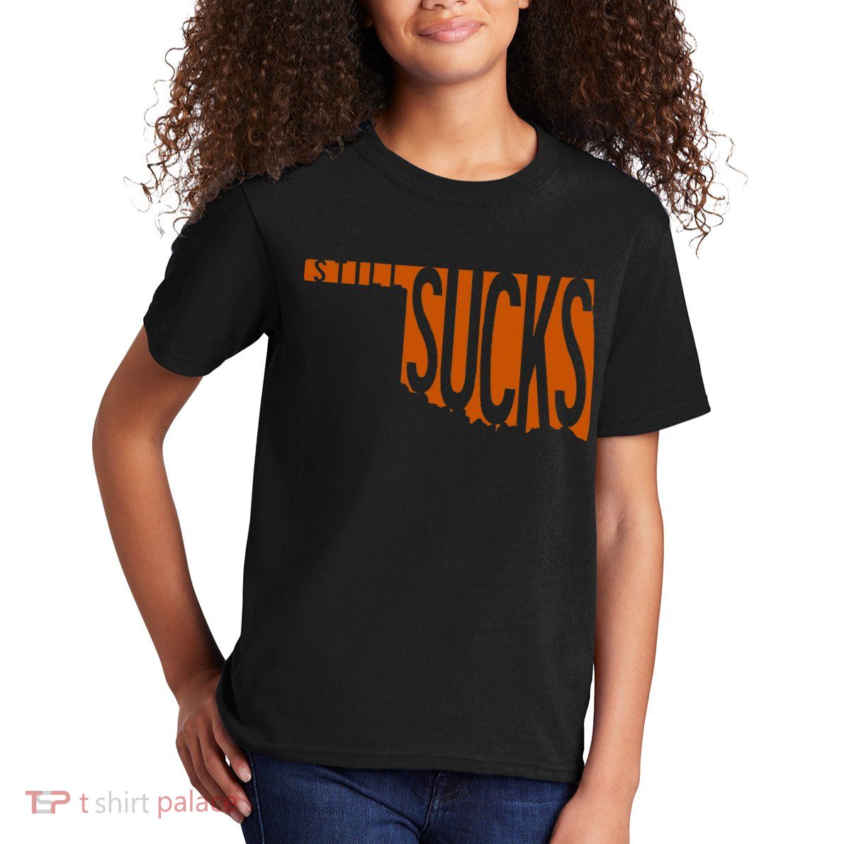 Oklahoma Still Sucks Austin Tx Fan Burnt Orange Rivalry Kids T-Shirt