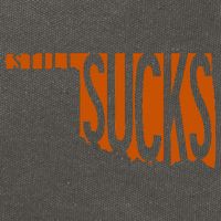 Oklahoma Still Sucks Austin Tx Fan Burnt Orange Rivalry Cotton Canvas Backpack