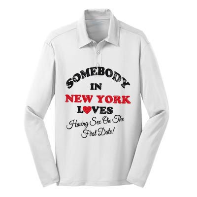 Omighty Store Sex On First Date Silk Touch Performance Long Sleeve Polo