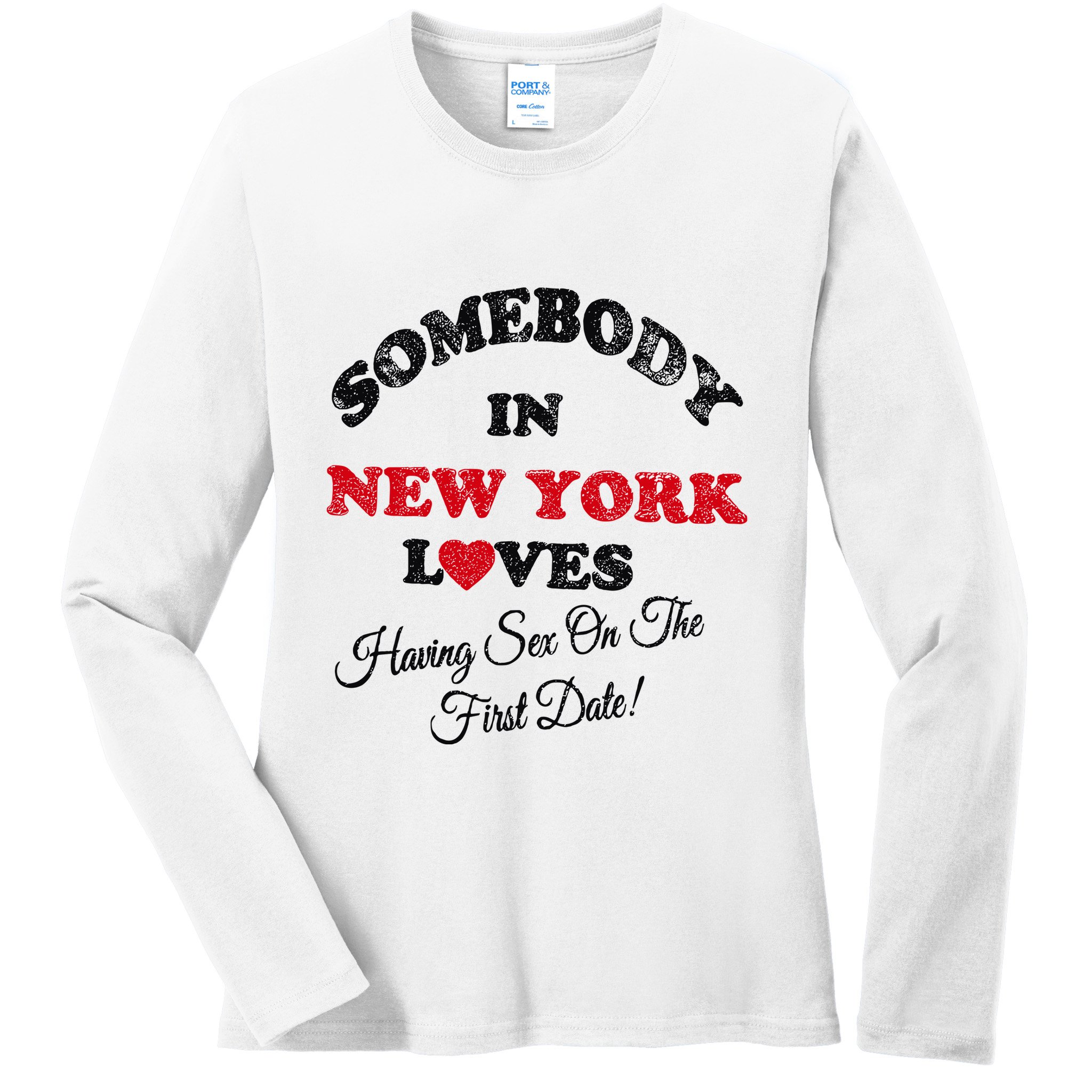 Omighty Store Sex On First Date Ladies Long Sleeve Shirt