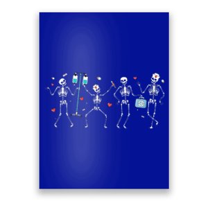 Ortho Squad Skeleton Halloween Orthopedic Nurse RN Poster