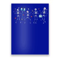 Ortho Squad Skeleton Halloween Orthopedic Nurse RN Poster