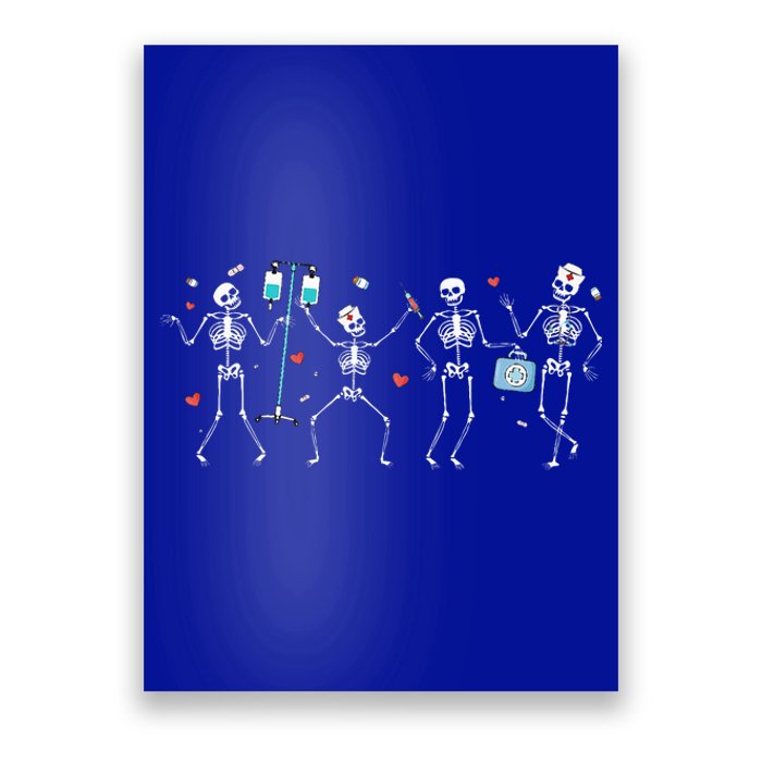 Ortho Squad Skeleton Halloween Orthopedic Nurse RN Poster