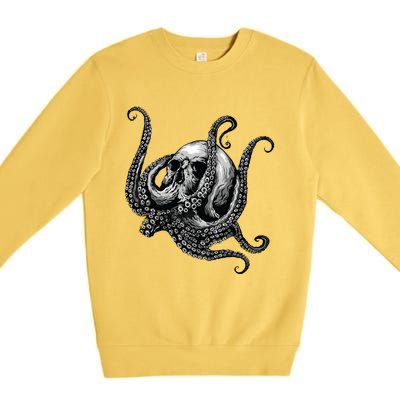 Octopus Sugar Skull Graphic Premium Crewneck Sweatshirt