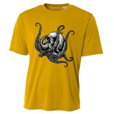 Octopus Sugar Skull Graphic Cooling Performance Crew T-Shirt