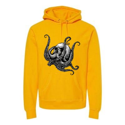 Octopus Sugar Skull Graphic Premium Hoodie