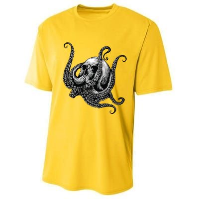 Octopus Sugar Skull Graphic Performance Sprint T-Shirt