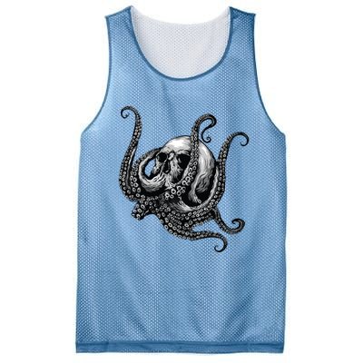 Octopus Sugar Skull Graphic Mesh Reversible Basketball Jersey Tank