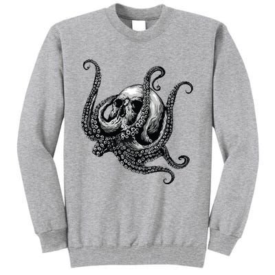 Octopus Sugar Skull Graphic Tall Sweatshirt