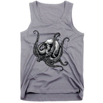 Octopus Sugar Skull Graphic Tank Top