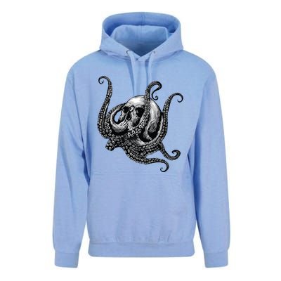 Octopus Sugar Skull Graphic Unisex Surf Hoodie