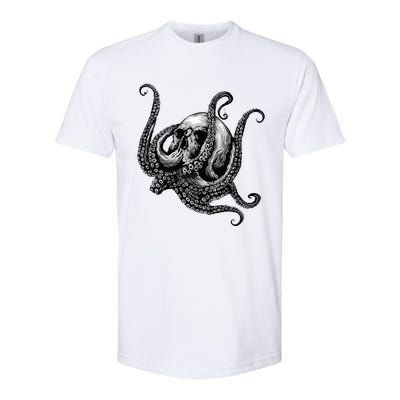 Octopus Sugar Skull Graphic Softstyle CVC T-Shirt