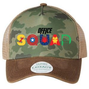 Office Squad Superhero Captain Iron Legacy Tie Dye Trucker Hat