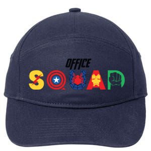 Office Squad Superhero Captain Iron 7-Panel Snapback Hat