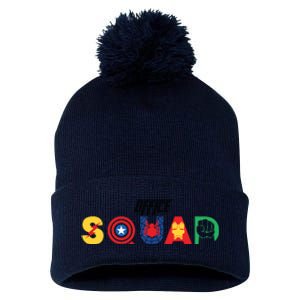 Office Squad Superhero Captain Iron Pom Pom 12in Knit Beanie