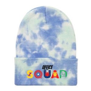 Office Squad Superhero Captain Iron Tie Dye 12in Knit Beanie