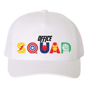 Office Squad Superhero Captain Iron Yupoong Adult 5-Panel Trucker Hat