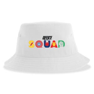 Office Squad Superhero Captain Iron Sustainable Bucket Hat