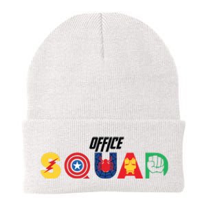 Office Squad Superhero Captain Iron Knit Cap Winter Beanie