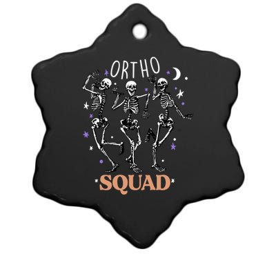 Ortho Squad Skeletons Halloween Orthopedic Nurse Rn Cool Gift Ceramic Star Ornament