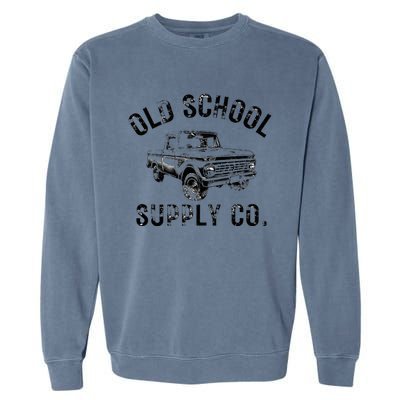 OLD SCHOOL SUPPLY CO. Vintage Retro Pickup Truck  Garment-Dyed Sweatshirt