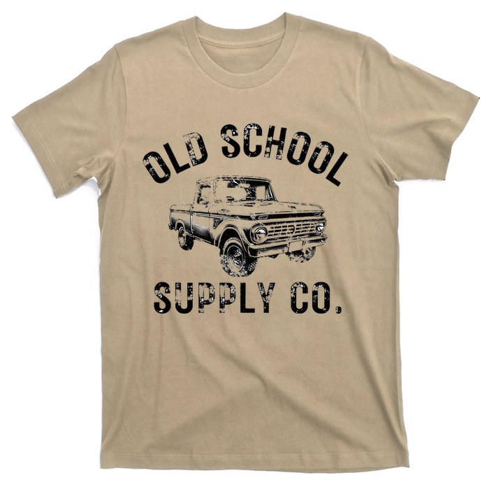 OLD SCHOOL SUPPLY CO. Vintage Retro Pickup Truck  T-Shirt