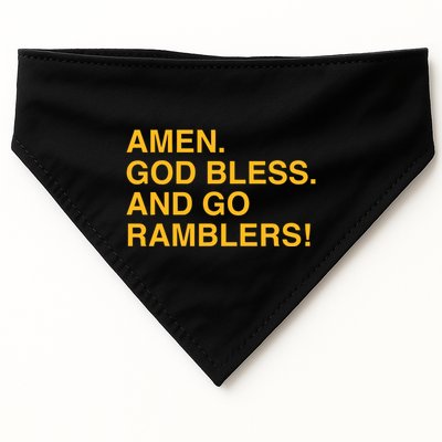 Obvious Store Sister Jeans Prayer Amen God Bless And Go Ramblers USA-Made Doggie Bandana