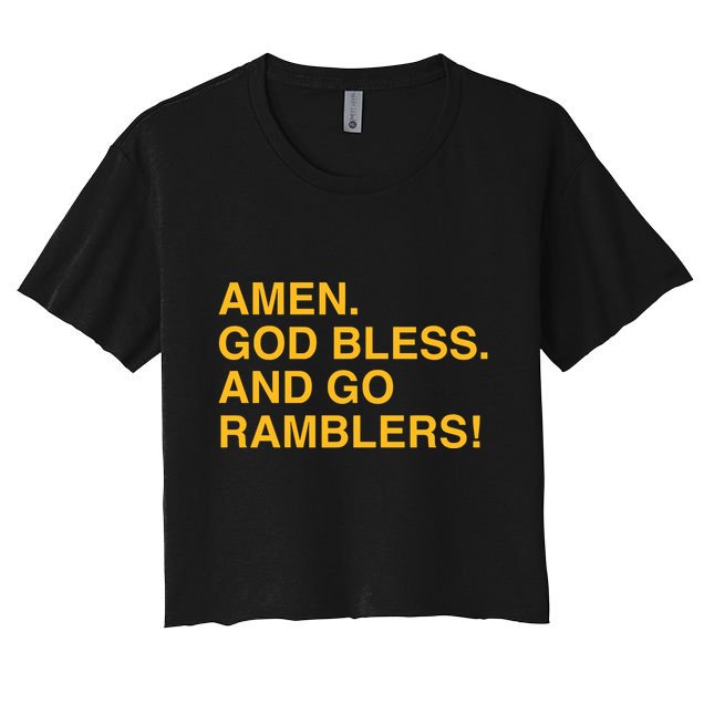 Obvious Store Sister Jeans Prayer Amen God Bless And Go Ramblers Crop Top