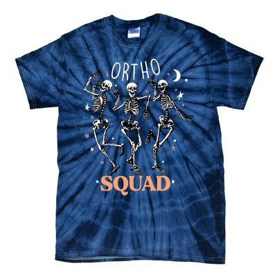 Ortho Squad Skeletons Halloween Orthopedic Nurse RN Tie-Dye T-Shirt