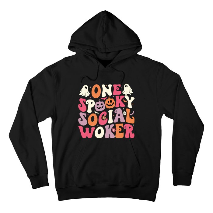 One Spooky Social Worker Halloween Social Worker Hoodie