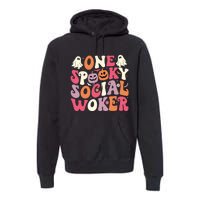 One Spooky Social Worker Halloween Social Worker Premium Hoodie