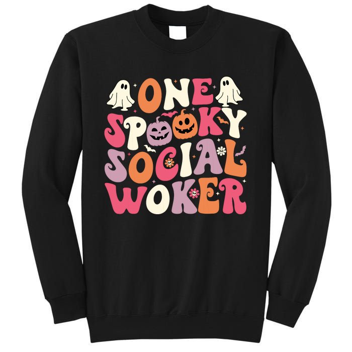 One Spooky Social Worker Halloween Social Worker Tall Sweatshirt