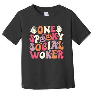 One Spooky Social Worker Halloween Social Worker Toddler T-Shirt