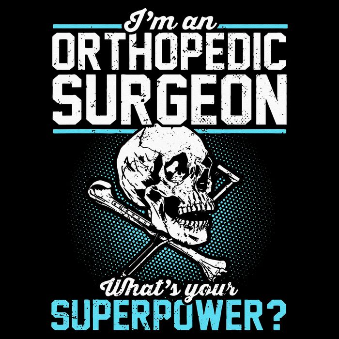 Orthopedic Surgeon Superpower Orthopedist Orthopod Apparel Zip Tote Bag