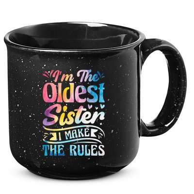 Oldest Sister Shirt I Make The Rules 3 Sisters Matching  15oz Campfire Ceramic Mug