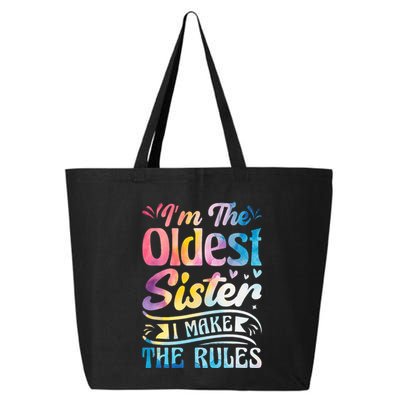 Oldest Sister Shirt I Make The Rules 3 Sisters Matching  25L Jumbo Tote