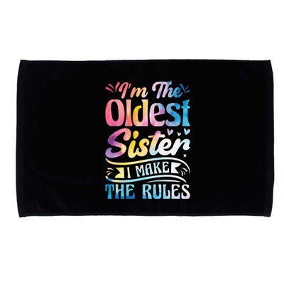 Oldest Sister Shirt I Make The Rules 3 Sisters Matching  Microfiber Hand Towel