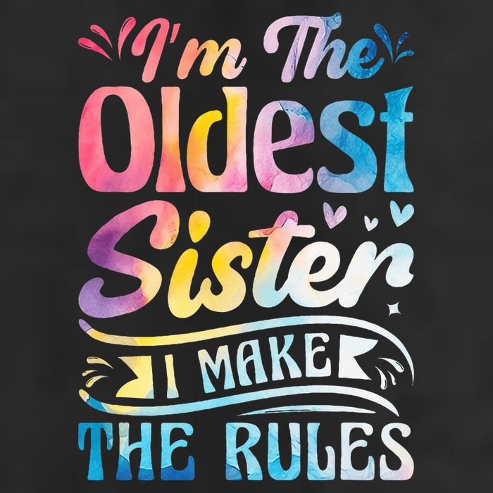 Oldest Sister Shirt I Make The Rules 3 Sisters Matching  Microfiber Hand Towel
