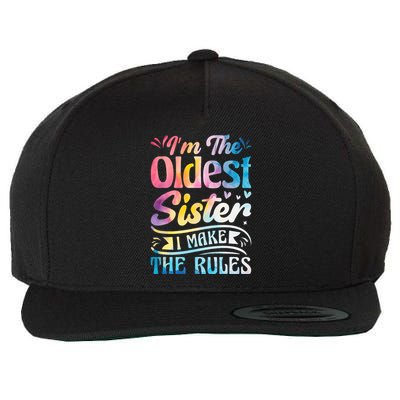 Oldest Sister Shirt I Make The Rules 3 Sisters Matching  Wool Snapback Cap