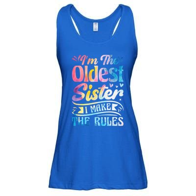 Oldest Sister Shirt I Make The Rules 3 Sisters Matching  Ladies Essential Flowy Tank