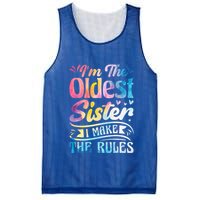 Oldest Sister Shirt I Make The Rules 3 Sisters Matching  Mesh Reversible Basketball Jersey Tank