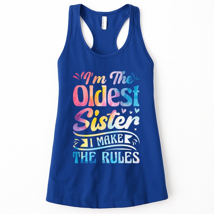 Oldest Sister Shirt I Make The Rules 3 Sisters Matching  Womens Tank Top