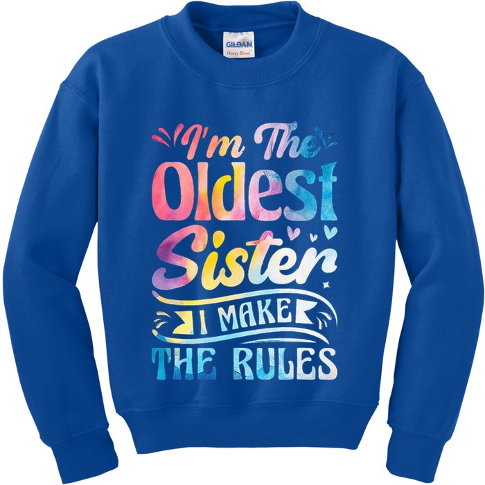 Oldest Sister Shirt I Make The Rules 3 Sisters Matching  Kids Sweatshirt