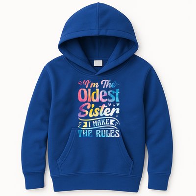 Oldest Sister Shirt I Make The Rules 3 Sisters Matching  Kids Hoodie