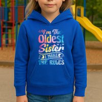 Oldest Sister Shirt I Make The Rules 3 Sisters Matching  Kids Hoodie