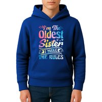Oldest Sister Shirt I Make The Rules 3 Sisters Matching  Kids Hoodie