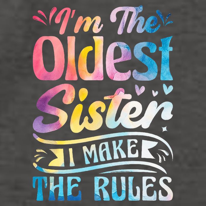 Oldest Sister Shirt I Make The Rules 3 Sisters Matching  Vector Backpack